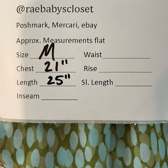 Cabi Women's Pebbled Green Keyhole Semi Sheer Short Sleeve Blouse Top Size M - Picture 7 of 7